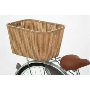 後ろ用バスケット(自転車カゴ) 大型サイズ 【OGK】RB-002 Wグレー(灰) 〔自転車パーツ/アクセサリー〕