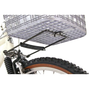 ATB/クロスバイク用バスケット(自転車カゴ) 脱着可 【OGK】FB-022X ブラック(黒) 〔自転車パーツ/アクセサリー〕