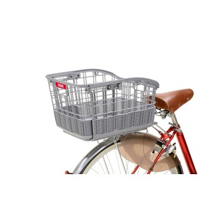 伸縮式自転車カゴ(固定式スライド後ろ用バスケット) 【OGK】RB-037 ブラック(黒) 〔自転車パーツ/アクセサリー〕