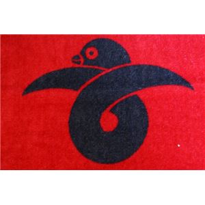 今治タオル 【真田幸村 六連銭&times;結び雁金紋】 フェイスタオル 40cm&times;115cm 日本製 〔戦国武将グッズ おもしろ プレゼント〕