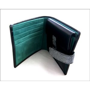 Colore Borsa（コローレボルサ） 二つ折りコインケース付き財布 ブラック MG-001