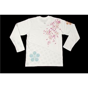 傾奇者・前田慶次 長Tシャツ 楽 XS 白