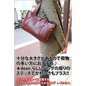 ��dean�i�f�B�[���j small whip stitched tote �g�[�g�o�b�O tan�i�Ԓ��j