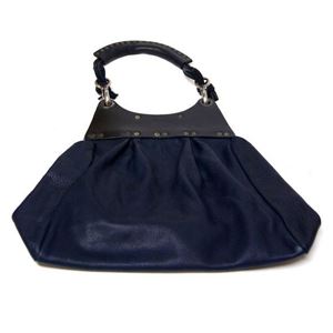 ��dean�i�f�B�[���j pleated bag ���U�[�V�����_�[�o�b�O �l�C�r�[ �n���h���^��