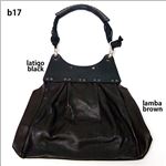 ��dean�i�f�B�[���j pleated bag ���U�[�V�����_�[�o�b�O �� �n���h���^��