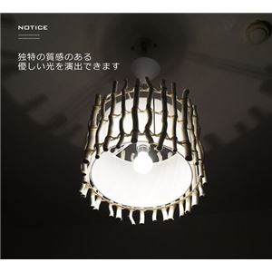 ペンダントライト(吊り下げ型照明器具) 竹/バンブー製 円筒形 アジアンテイスト 〔リビング照明/ダイニング照明〕