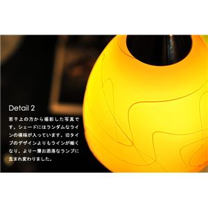 ペンダントライト(吊り下げ型照明器具) ガラス製 オレンジ 〔リビング照明/ダイニング照明/キッチン照明〕