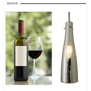 ペンダントライト(吊り下げ型照明器具) ボトル型 ガラス製 〔リビング照明/ダイニング照明/キッチン照明〕