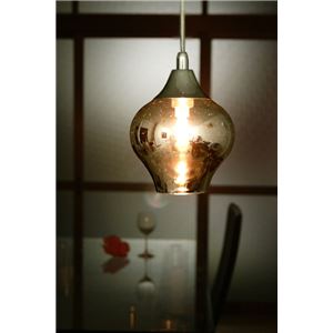 ペンダントライト(吊り下げ型照明器具) 特殊ガラス製 〔リビング照明/ダイニング照明/寝室照明〕