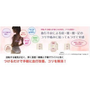 回転式磁気治療器「マグネスピン」 【４個セット】 管理医療機器　機械器具 81 磁気治療器 医療機器認証番号　第225AFBZX00067000号