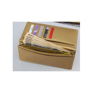 皇帝龍22金箔 牛革長財布 イエロー