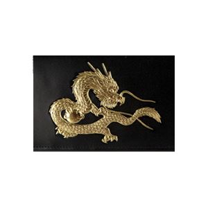 皇帝龍22金箔 牛革長財布 イエロー