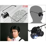 ハンドフリー眼鏡型ヘッドルーペ LED付の詳細ページへ