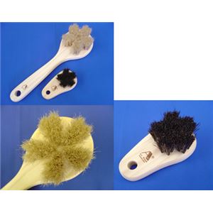 白馬毛のボディブラシ＆フットブラシ さくら