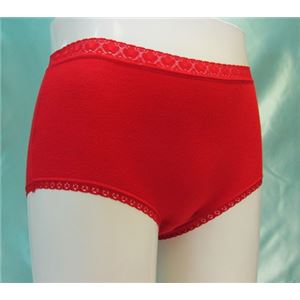 女性用・軽失禁パンツ 快適ショーツDXレッド 3Lサイズ
