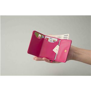 マルチに使える♪ スマート手のひら財布 イエロー