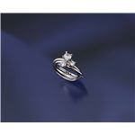 キュービックジルコニア立爪3連リング 11号の詳細ページへ