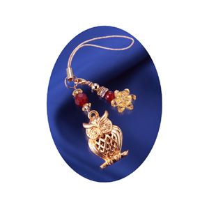 ふくろう幸運ストラップ