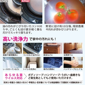 【4Ｌ×5本セット】家庭用発泡剤配合洗浄剤 「ナノソイ・コロイド」 弱アルカリ性 日本製