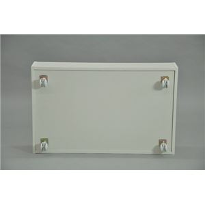 ベッド下収納ボックス/収納ケース 【ホワイト】 幅80cm&times;奥行50cm&times;高さ20cm キャスター付き