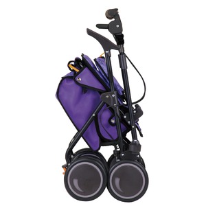 シルバーカー/手押し車 【スタンダードタイプ】 最大積載荷重:10.0kg 幸和製作所 『カゴノアL』 パープル 〔介護用品〕
