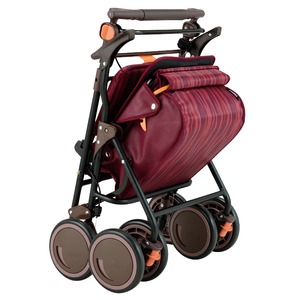 シルバーカー/手押し車 【スタンダードタイプ】 最大積載荷重:10.0kg 幸和製作所 『カゴノアL』 レッド 〔介護用品〕