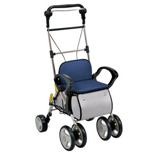 シルバーカー/手押し車 【スタンダードタイプ】 押し手の高さ:最大105cm 手元ブレーキ 幸和製作所 〔介護用品 福祉用品〕