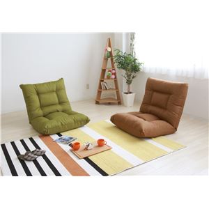 ポケットコイルリラックスチェアー【New Piatto(ニューピアット)】 GR(グリーン) 【完成品】