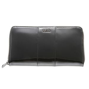 DIESEL (ディーゼル ) X02417 PR035 H5077 ラウンドファスナー長財布 Metallic Black