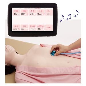 フィジカルアセスメントドール／看護実習モデル人形 【ともこPlus】 専用タブレット付き M-103-0