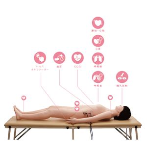 フィジカルアセスメントドール／看護実習モデル人形 【ともこPlus】 専用タブレット付き M-103-0