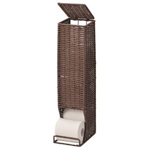 ちどり産業 トイレットペーパーストッカー トイレットペーパー収納 ブラウン