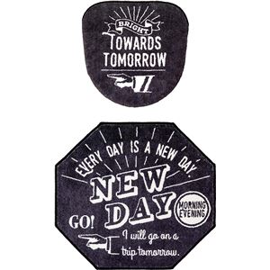 オカトー トイレマットフタカバー2点セット洗浄・暖房用Cozydoors「ANewDay」