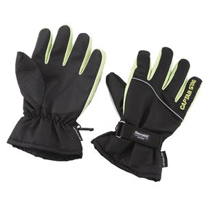 キャプテンスタッグ 防寒グローブ ST ブラック&times;グリーン L