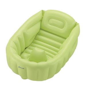 リッチェル ふかふかベビーバスW 空気漏れ対策版 グリーン