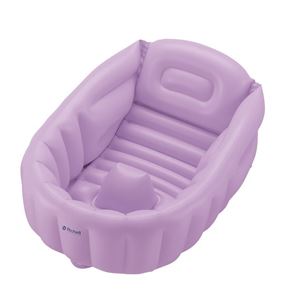 リッチェル ふかふかベビーバスW 空気漏れ対策版 パープル