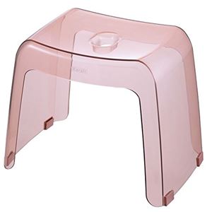 リッチェル 風呂椅子 カラリ 腰かけ 高さ30cm クリアピンク （ 風呂 イス バスチェア ）