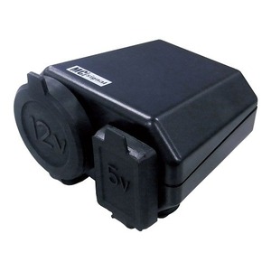 NEWING/ニューイング バイク用電源 シガーソケット+USB端子タイプ NS-003