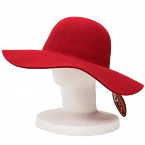 SCALA キャペリン フェルト ハット レディース HAT Red（赤） フリーサイズ