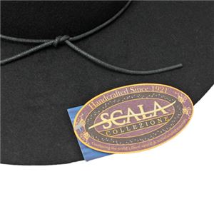 SCALA キャペリン フェルト ハット レディース HAT Black（黒） フリーサイズ