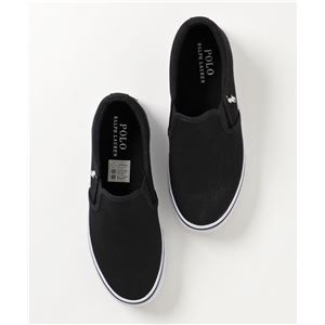 POLO RALPH LAUREN CARSON CARLEE TWIN GORE II スリッポン WHITE サイズ:24cm