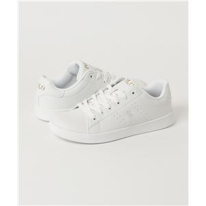 POLO RALPH LAUREN QUINCEY COURT スニーカー WHITE サイズ:23cm