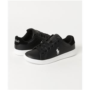 POLO RALPH LAUREN QUINCEY COURT スニーカー BLACK サイズ:24cm