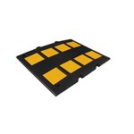 減速くん/減速帯 【TYPE3:衝撃緩和タイプ】 2.8mセット(本体5枚 先端部2枚) 固定用アンカーセット スクリューアンカー