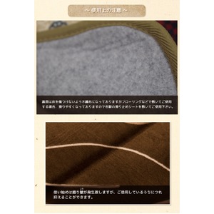 ラグ ボリュームタイプ 230&times;330cm 長方形 グリーン ラグマット ホットカーペット対応 床暖房 秋用 冬用 フォリアボリュームラグ