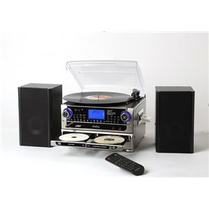 多機能プレーヤー(CDプレーヤー/レコードプレーヤー) デジタル録音 パソコン不要 とうしょう TCDR-286WC