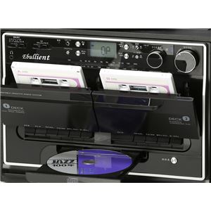 ダブルカセットダビングプレーヤー(マルチプレーヤー) パソコン不要 とうしょう TCD-389W