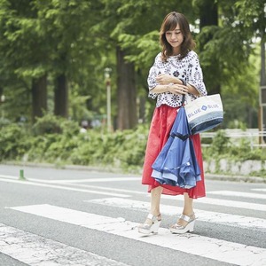 逆さに開く二重傘『Circus サーカス&times;moz モズ』/アンブレラ 【インディゴ】 晴雨兼用 自立可