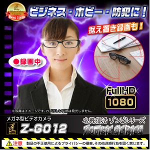 【小型カメラ】メガネ型ビデオカメラ（匠ブランド　ゾンビシリーズ）『Z-G012』