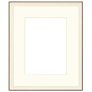 水彩額/水彩用額縁 軽量タイプ 【水彩F8 ホワイト】 縦53.5cm&times;横62cm&times;高さ3.3cm 表面カバー：UVアクリル 吊金具付き 樹脂製